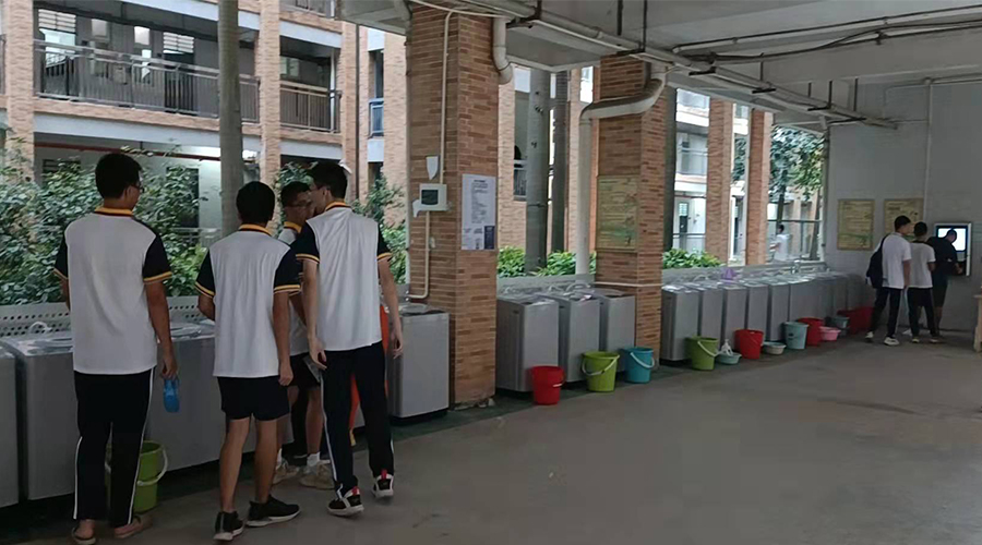 好評續(xù)單！江門一中學校持續(xù)追加共享洗衣機！