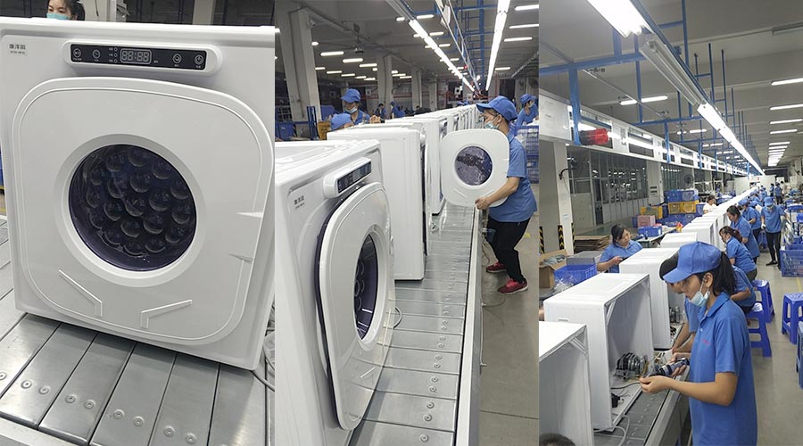 現(xiàn)場(chǎng)圖示！家用干衣機(jī)工廠生產(chǎn)線組成