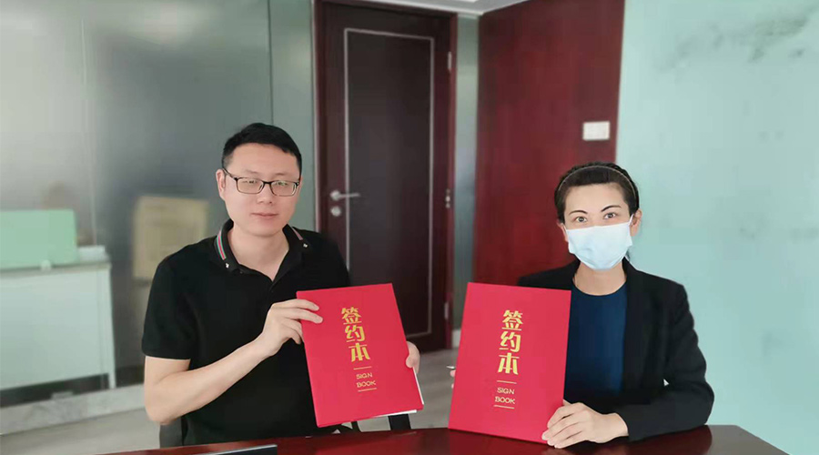 祝賀！金環(huán)電器與寧波某品牌電商客戶再次合作，簽約成功！