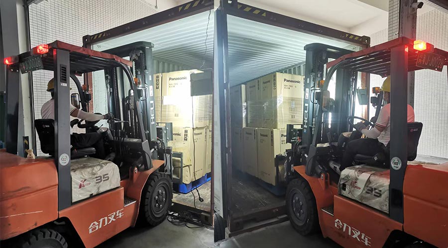 趕進(jìn)度加油干！ 迅速完成松下客戶的衣物烘干機出貨