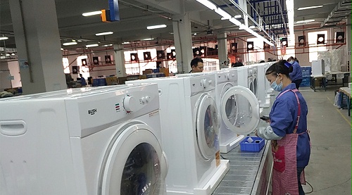 年底繁忙！金環(huán)電器全力保障英國(guó)Argos客戶滾筒干衣機(jī)生產(chǎn)